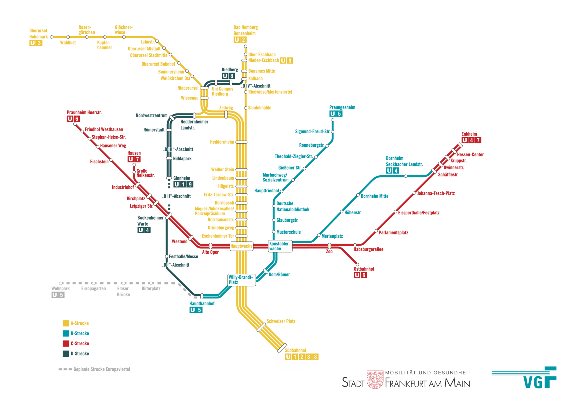 VGF-Streckenplan