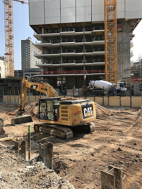 Baugrubenvorhaushub am Güterplatz
